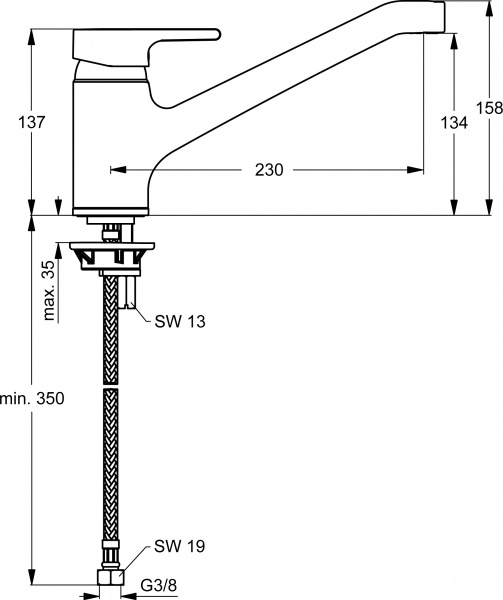 ��������� Ideal Standard Active B8079AA ��� �������� �����