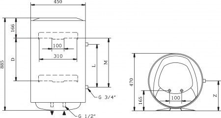 ��������������� Ariston LYDOS ECO ABS PW 100 V
