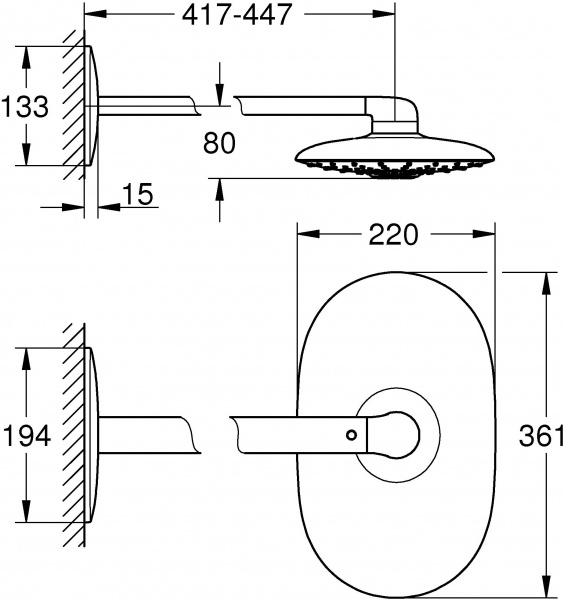 ������� ��� Grohe Rainshower SmartControl Duo 26254000