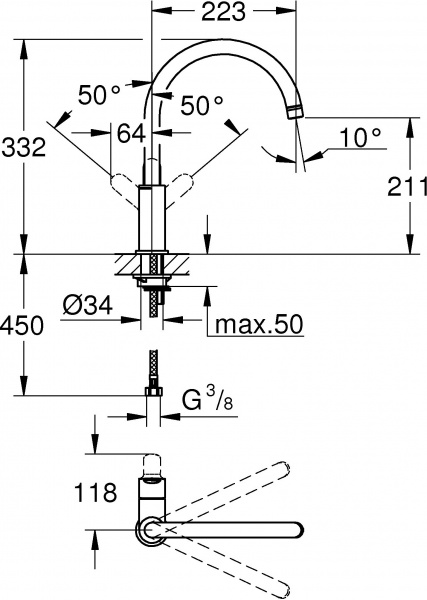  Grohe BauEdge 31367000   