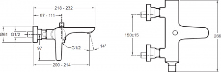 ��������� Jacob Delafon Aleo+ E72319-CP ��� ����� � �����