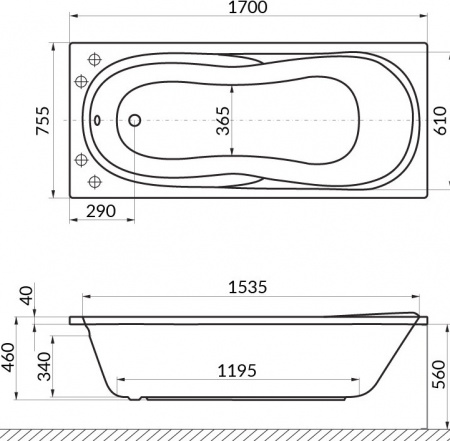 ��������� ����� Excellent Sekwana 170x75
