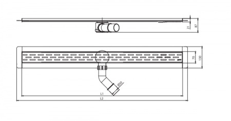 ������� ����� ACO Showerdrain B 9010.78.71 � ��������. 800 ��.