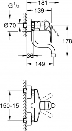 ��������� Grohe Eurosmart 31509003 ��� �������� �����