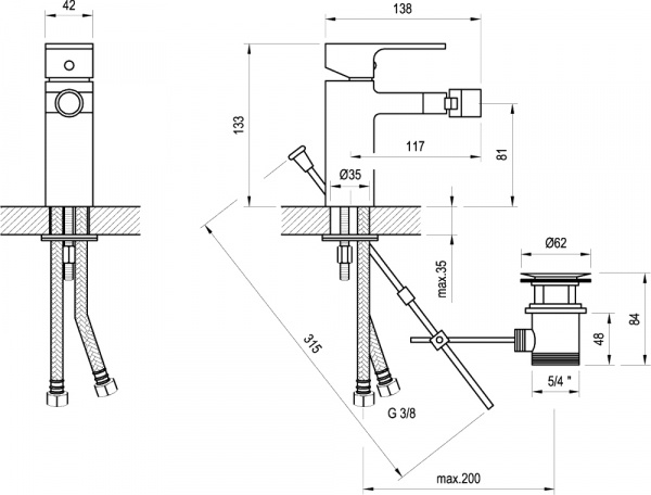 ��������� Ravak Chrome CR 055.00 ��� ����