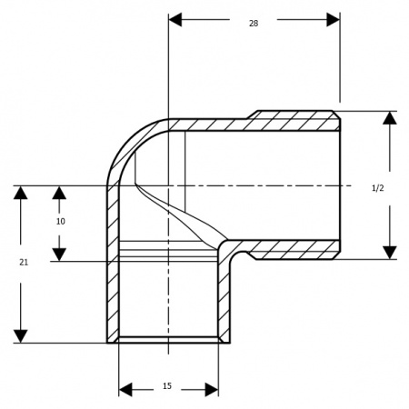 �������� Viega 94092G 90� DN 22x1