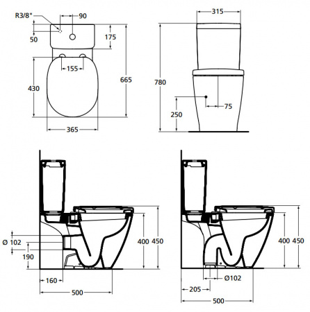 ������-������� Ideal Standard Connect E781801 � �������� ����