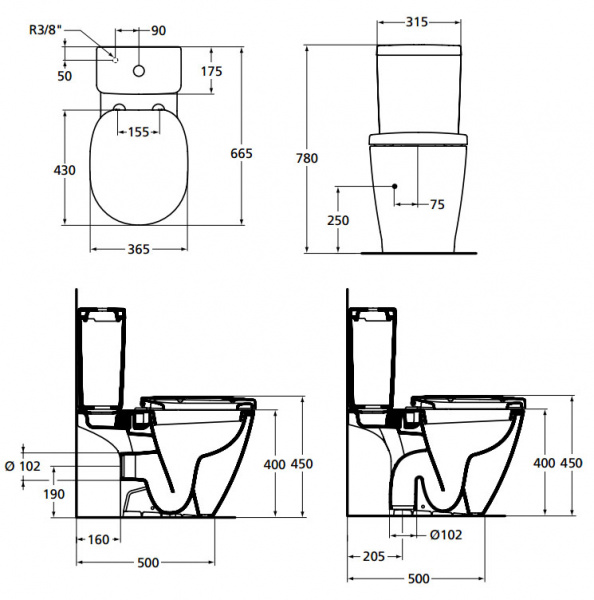 ������-������� Ideal Standard Connect E781801 � �������� ����