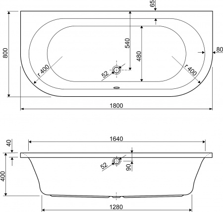 ��������� ����� Cezares Metauro Wall 180x80