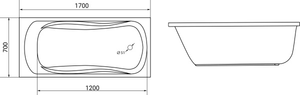 ��������� ����� 1MarKa Classic 170x70