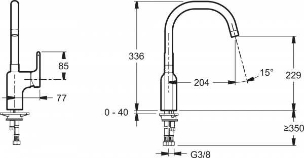 ��������� Jacob Delafon Singulier E10877-CP ��� �������� �����