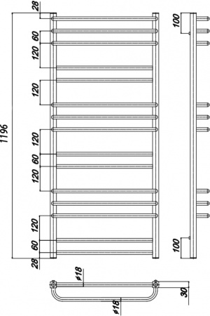 ����������������� ������� Ravak Cube 500x1200