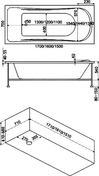��������� ����� Bas ������ 150x70 � �/�