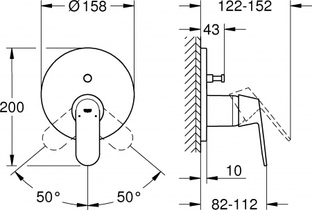 ��������� Grohe Cosmopolitan 24045000 ��� ����� � �����
