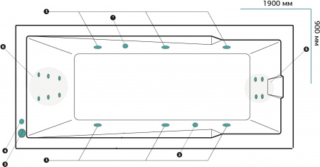 ��������� ����� Marka One Raguza 01��1990������ �������+, 190x90