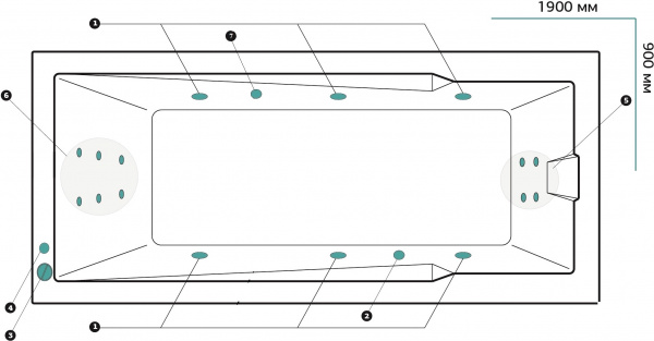 ��������� ����� Marka One Raguza 01��1990������ �������+, 190x90