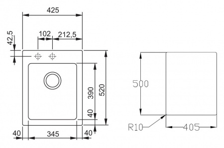 ����� �������� Franke Maris MRG 610-42 �����