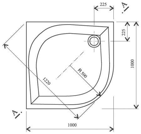 ������ ��� ���� Ravak ELIPSO-100 PAN