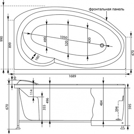 ��������� ����� Aquanet Jersey 00205329 170x100 R � ��������