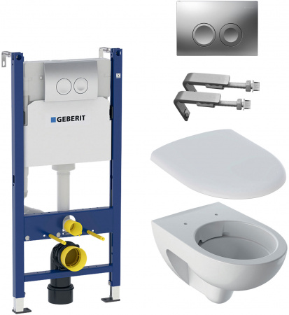 �������� ������� ����������� ��� �������� Geberit Duofix Delta 458.124.21.1 3 � 1 � ������� ����� + ������ ��������� Renova 500.801.00.1 � �����������