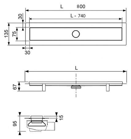������� ����� Tece TECElinus KL8002 80 �� �������� 15100089 (1 510 0089)