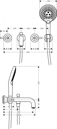 ��������� Axor Citterio ��� ����� � �����, � ���������� ������