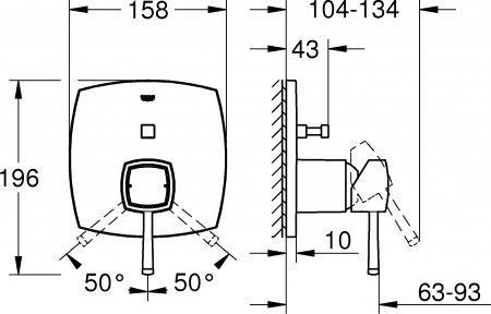 ��������� Grohe Grandera 24068000 ��� ����� � �����