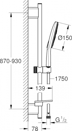 ������� �������� Grohe Rainshower SmartActive 26594LS0 ����� ����