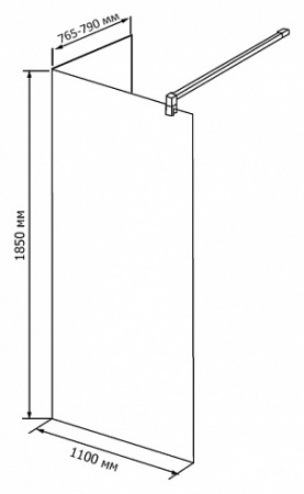 ������� ����������� RGW Walk In WA-05 1100x800 ������ ������