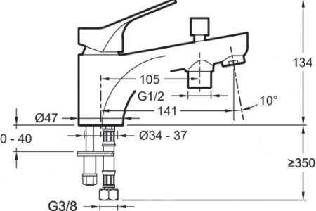 ��������� Jacob Delafon Brive E75769-CP �� ���� �����