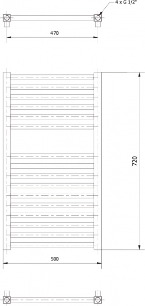 ����������������� ������������� Luxrad Kwadro 066319 72�50 R, �����, �������������� selmo pad