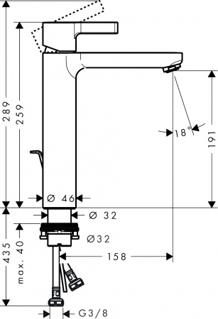 ��������� Hansgrohe Metris S 31021000 ��� ��������