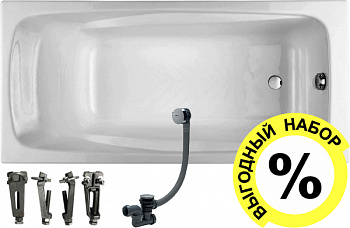 �������� ����� Jacob Delafon Repos 170x80, ��� ����� + ����� � ����-�������