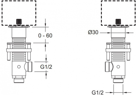 ��������� Jacob Delafon Grands Boulevards E25388-CP ��� �������� � ���������� ������, 2 �����
