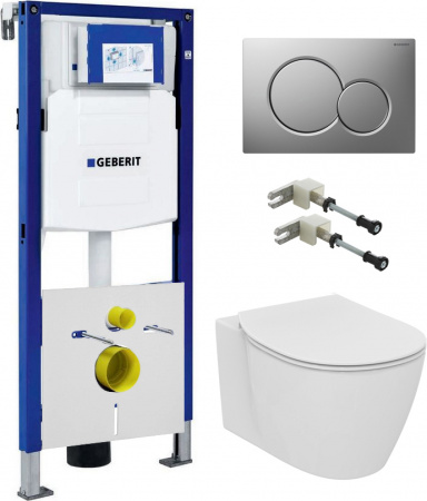 ��������  ������� ����������� ��� �������� Geberit Duofix UP320 111.300.00.5 + ������ ����� Geberit Sigma 01 115.770.46.5 ������� ���� + ���� ��� ������� ���������� Ideal Standard Connect AquaBlade E047901 + ������-������� � �����������