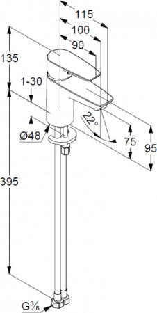 ��������� Kludi Pure&Solid 340280575 ��� ��������