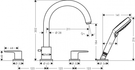 ��������� Hansgrohe Vernis Blend 71456670 �� ���� �����, ������
