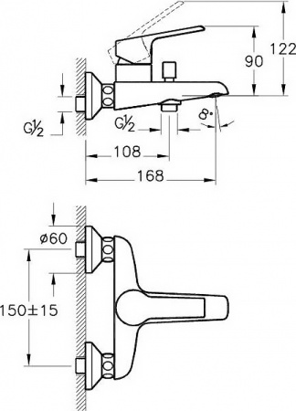��������� VitrA Axe S A41070EXP ��� ����� � �����