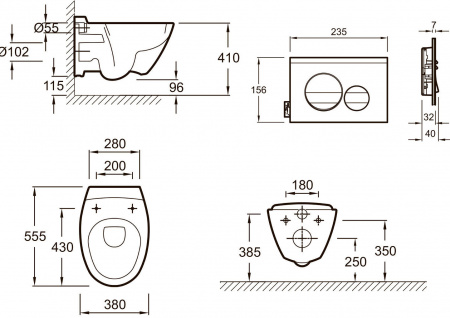  Jacob Delafon Presquile E21743RU  