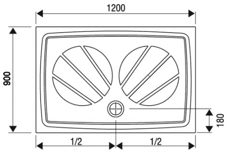 ������ ��� ���� Ravak GIGANT PRO 120x90