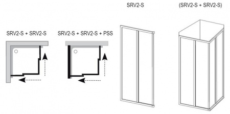 ������� ����� � ���� Ravak Supernova SRV2-90 S R Pearl