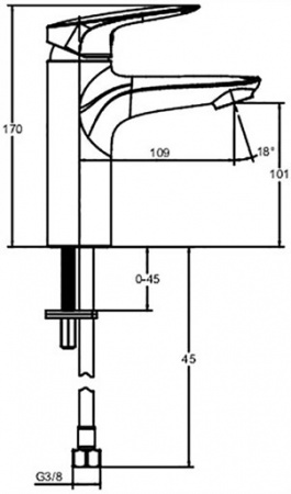  Jacob Delafon Elite E32908-CP  