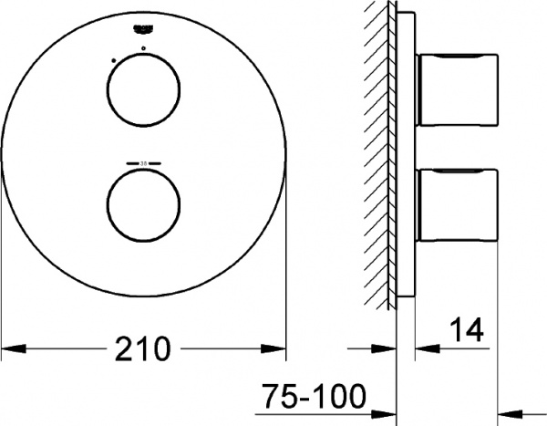  Grohe Grohtherm 3000 Cosmopolitan 19467000  