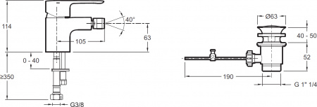 ��������� Jacob Delafon July E16028-4-CP ��� ����