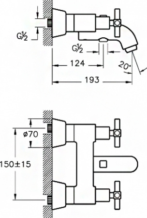 ��������� VitrA Juno A40868EXP ��� ����� � �����