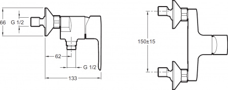 ��������� Jacob Delafon July E16029-4-CP ��� ����