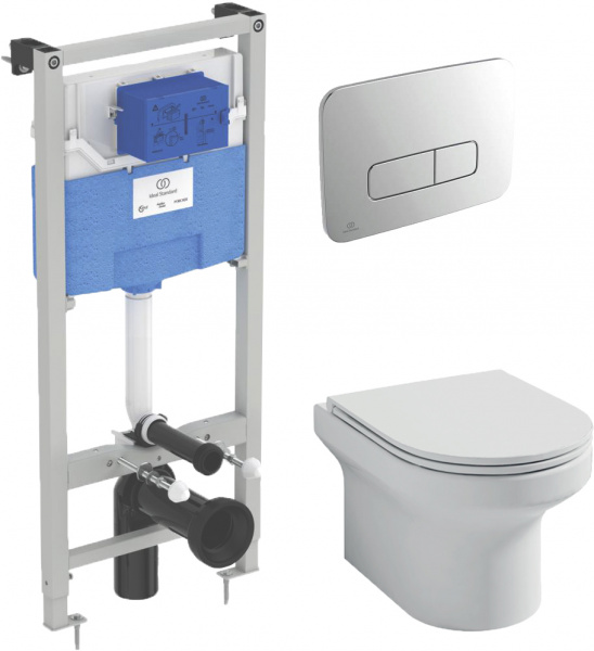 ��������  ������ ��������� Jacob Delafon Elite EDX114RU-00 ������������ + ����������� Ideal Standard ProSys 120P R027767 + ������ ����� ����