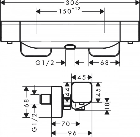  Hansgrohe Ecostat E 15773000   +  