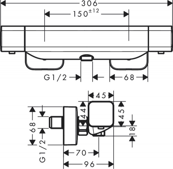  Hansgrohe Ecostat E 15773000   +  