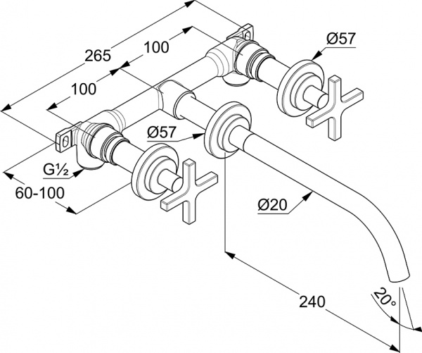 ��������� Kludi Nova Fonte Classic 201460520 � ���������� ������, ��� ��������